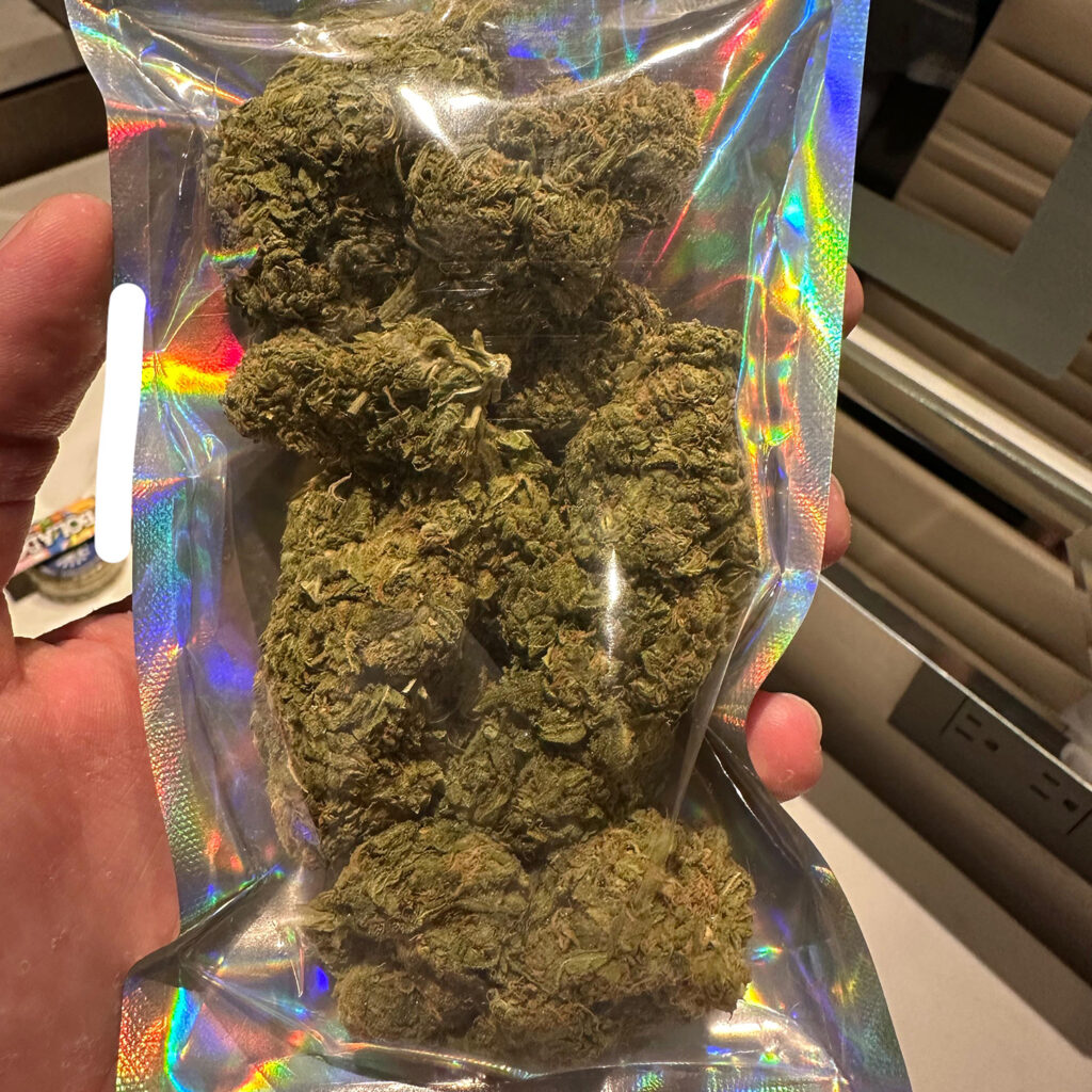 Bag of cannabis.