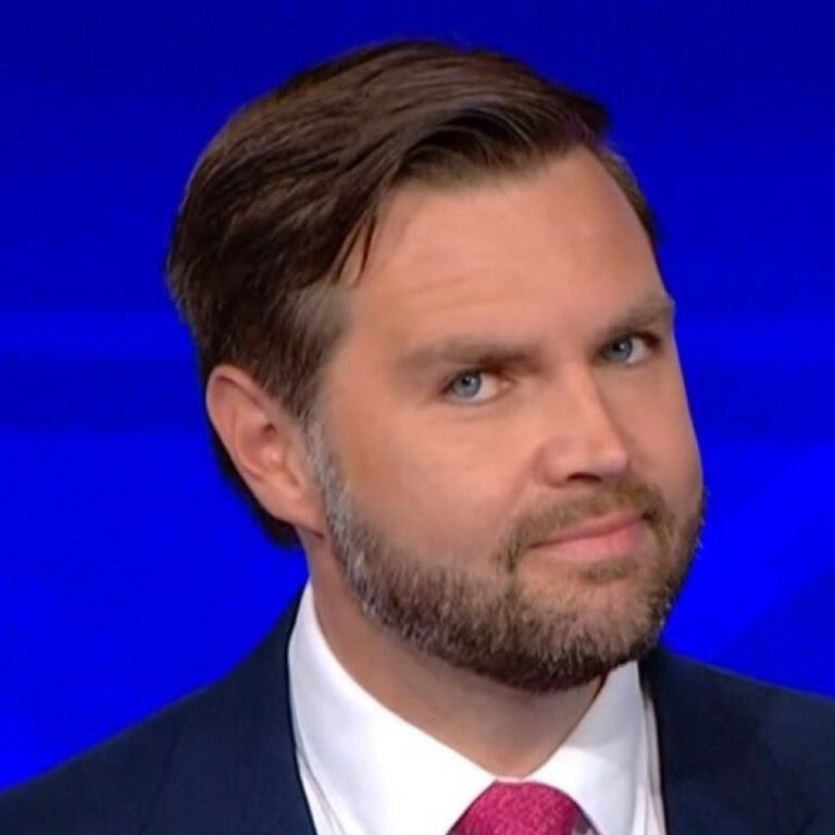 JD Vance smirking at debate.