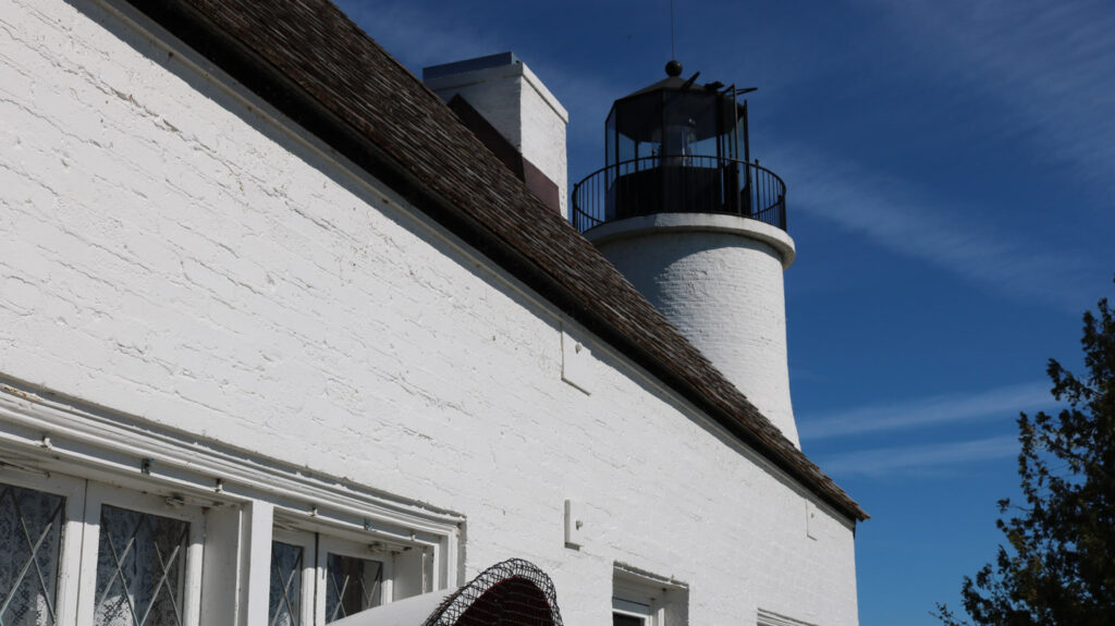 Old white lighthouse