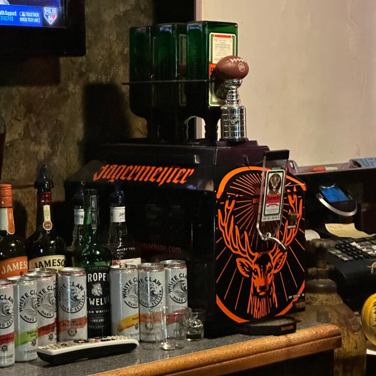 Jagermeister tap in bar.