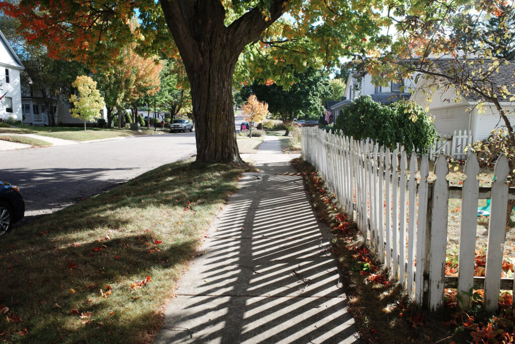 Small town street.