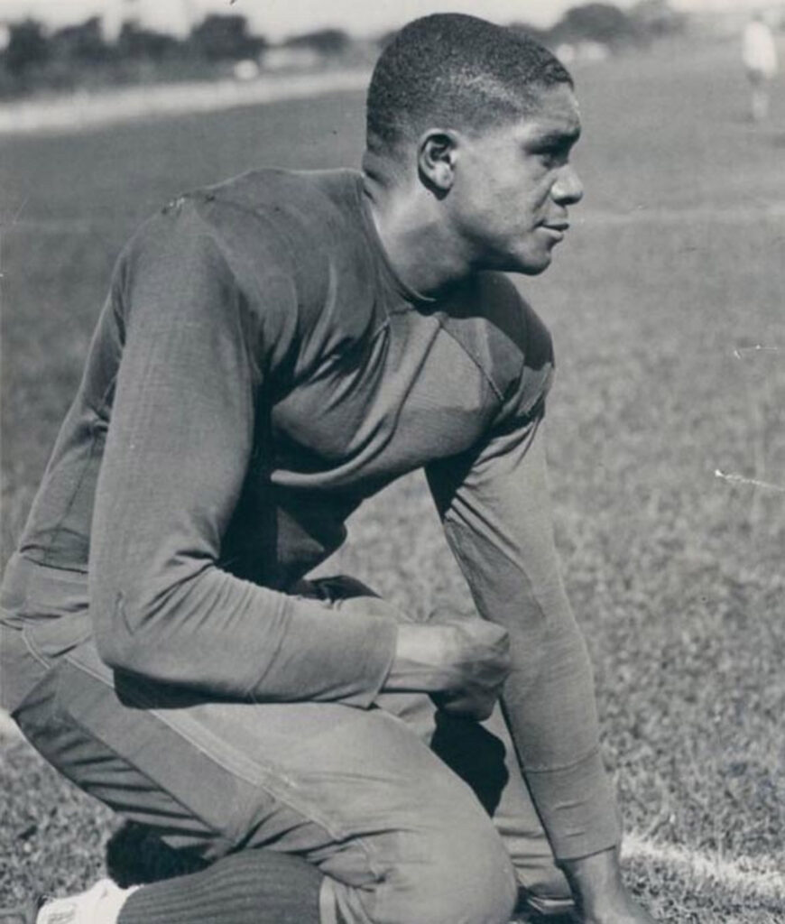 Willis Ward in football uniform