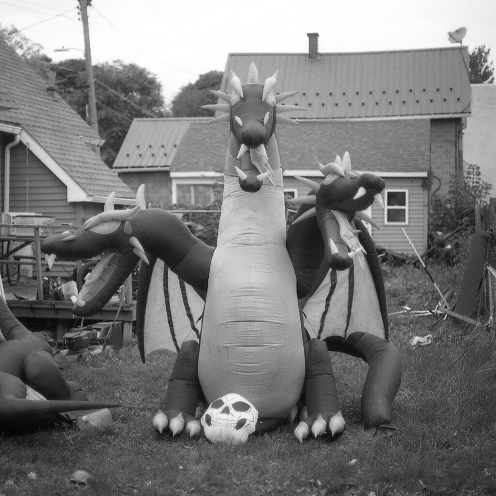 Inflatable dragon