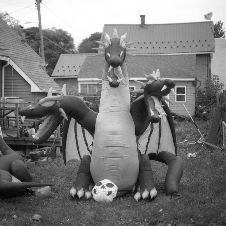 Inflatable dragon