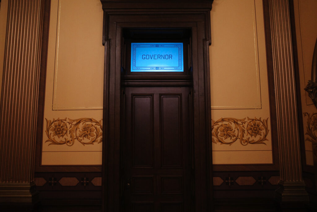 Governor Whitmer's office door