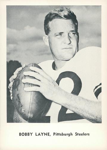 Bobby Layne as QB for the Pittsburgh Steelers