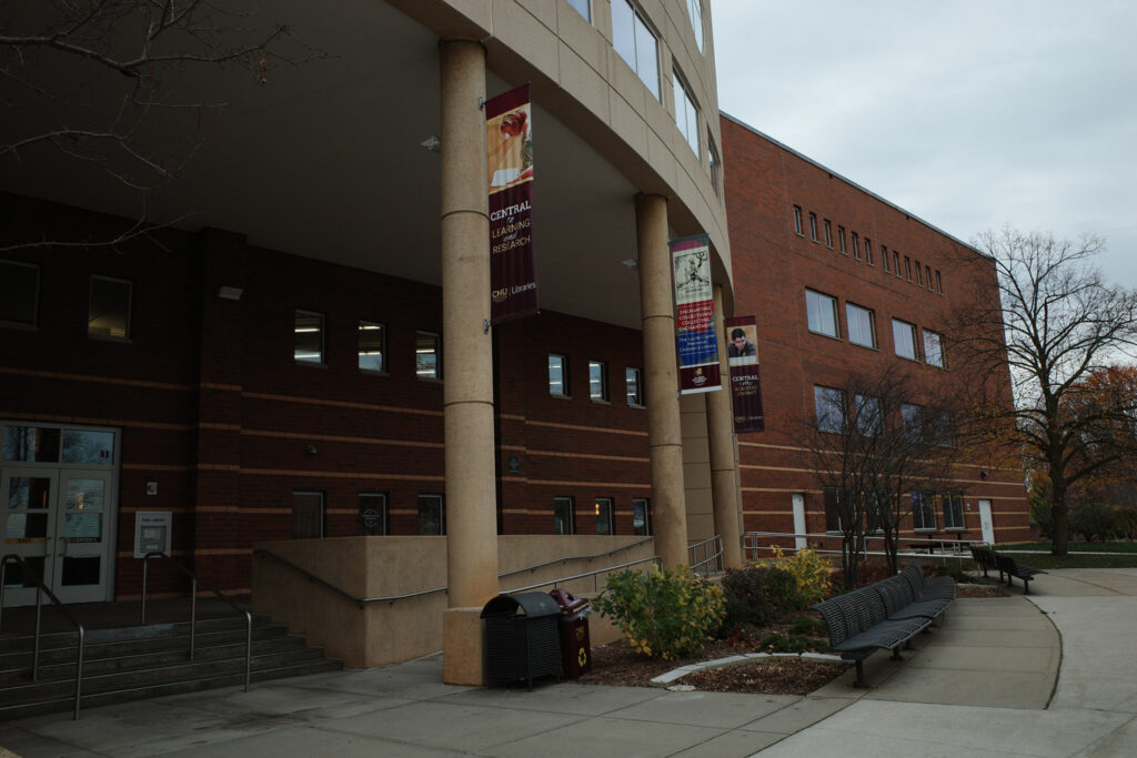 CMU Library entrance