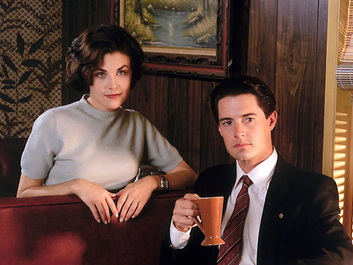 Cooper and Audrey Horne from Twin Peaks