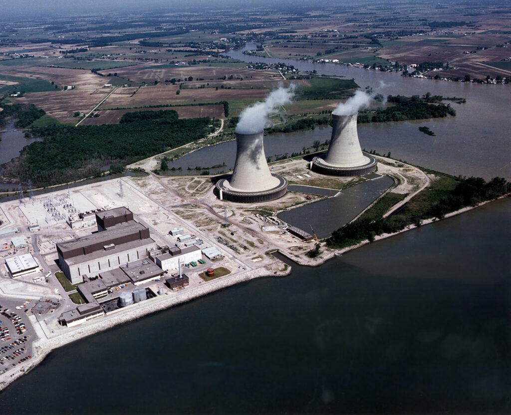 Fermi 2 nuclear reactor aerial view