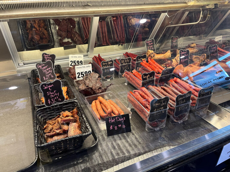 Array of meat for sale