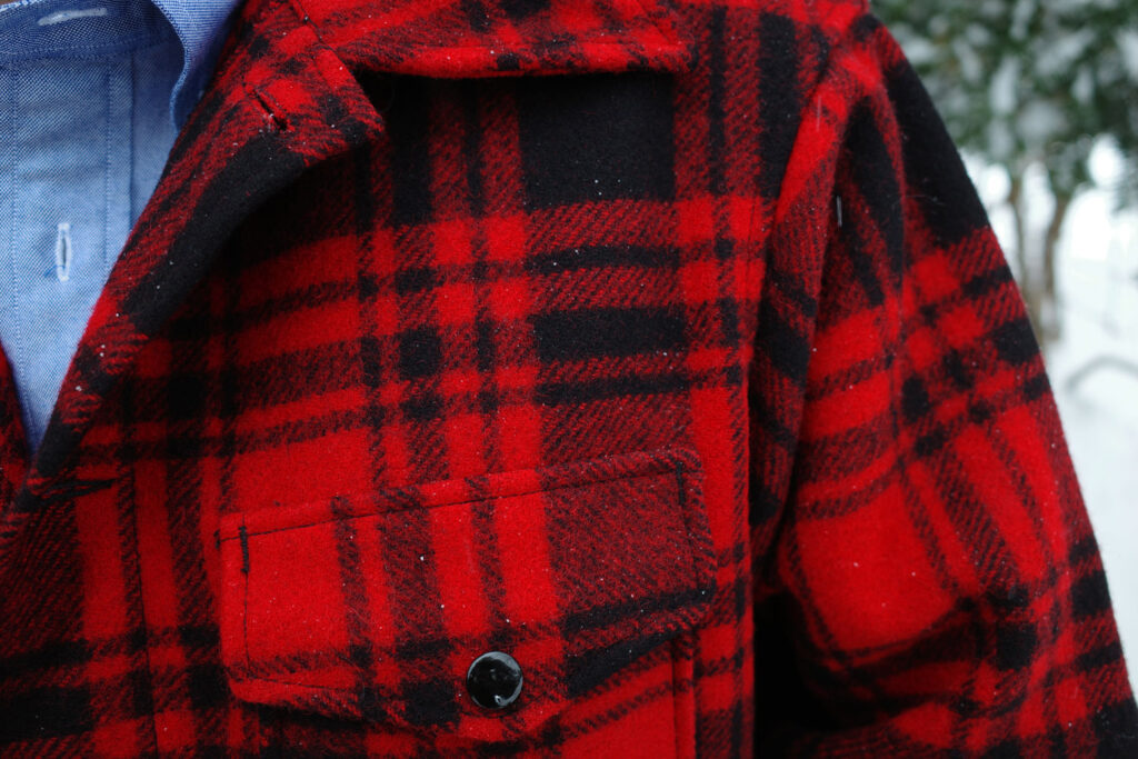 Mackinaw jacket detail