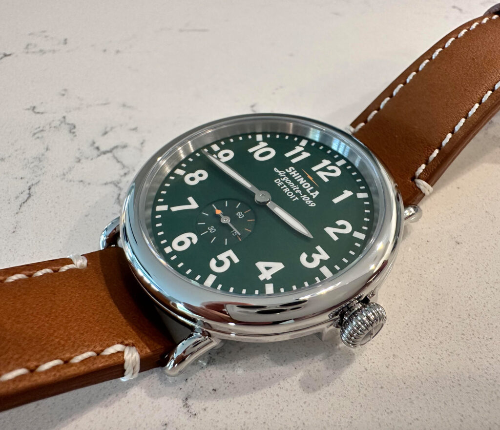 Green Shinola watch