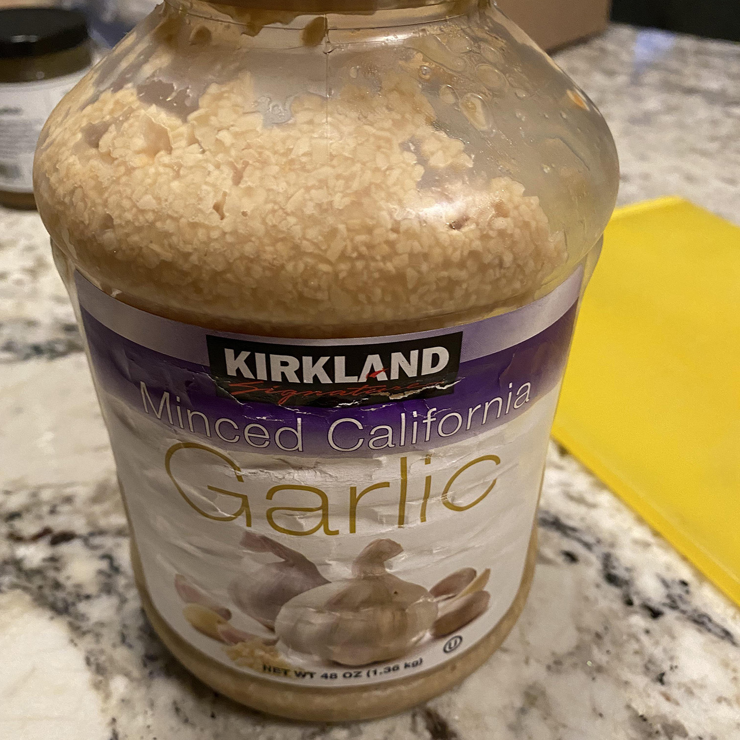 jar of minced garlic