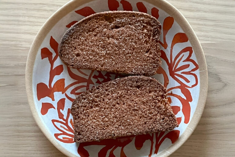 trenary toast on plate