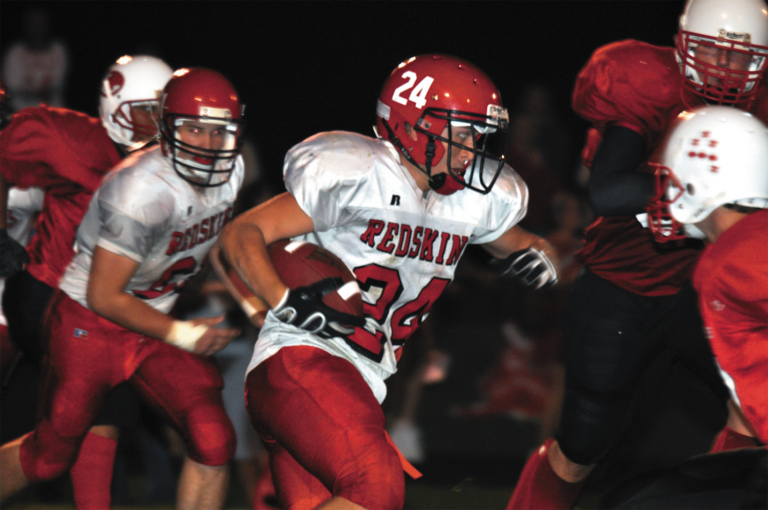 Camden Frontier Redskins football players