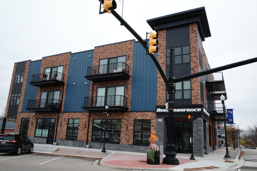 new apartment building in downtown dewitt