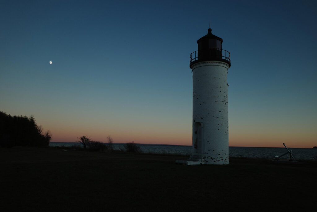 Lighthouse at dusk