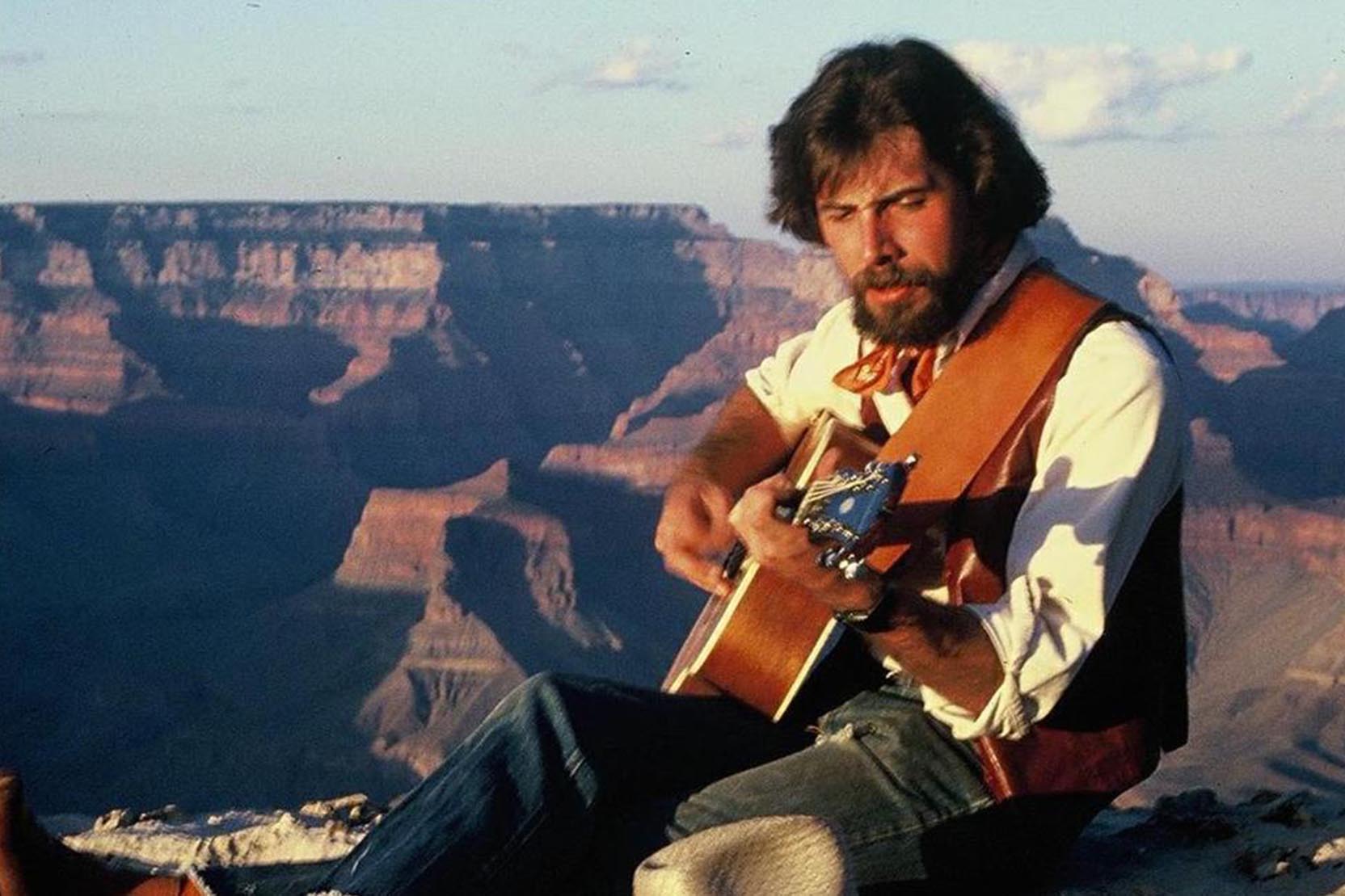 Dave Bixby playing guitar