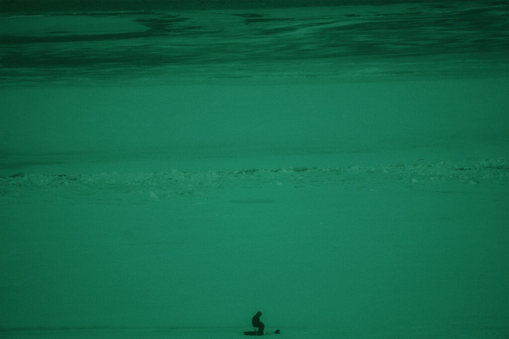 Man on lake st clair