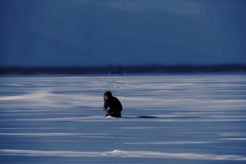 Man on lake st clair