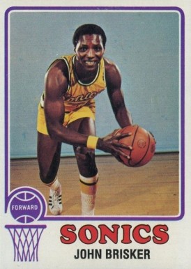 John Brisker sonics basketball card