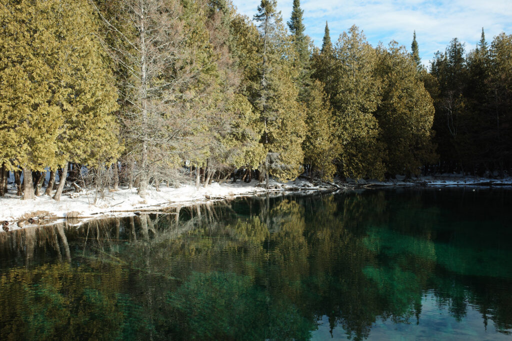 Kitch-iti-kipi in winter