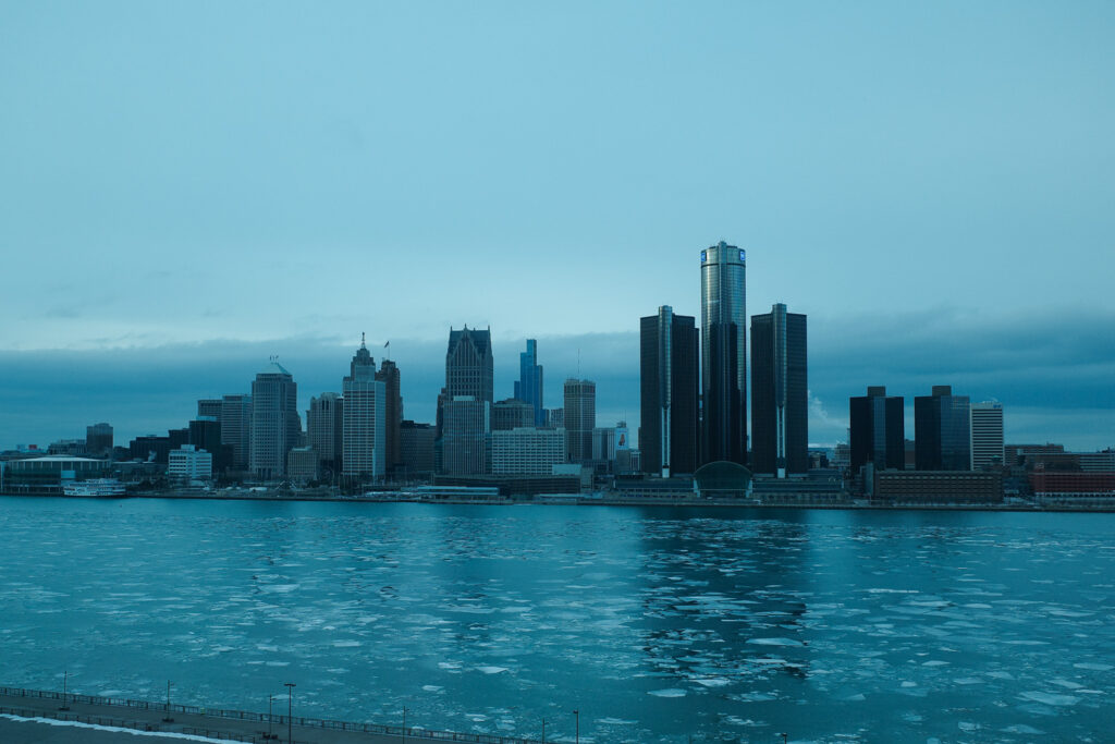 detroit in winter