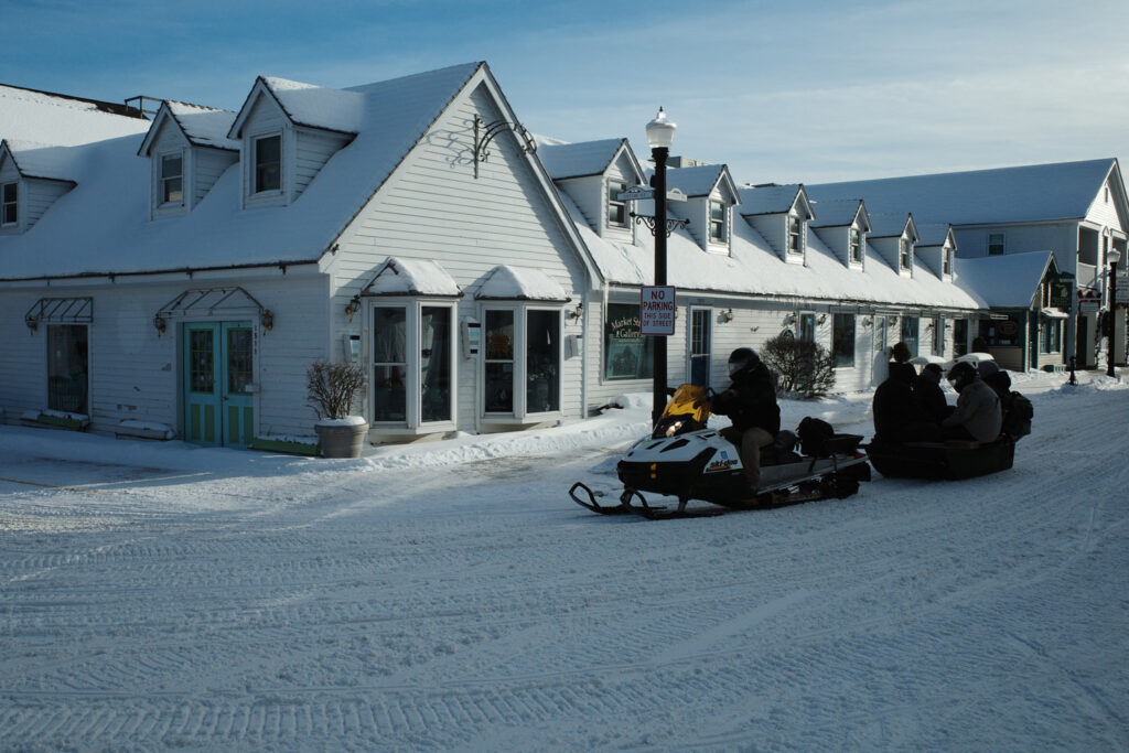 snowmobiles on mackinac island