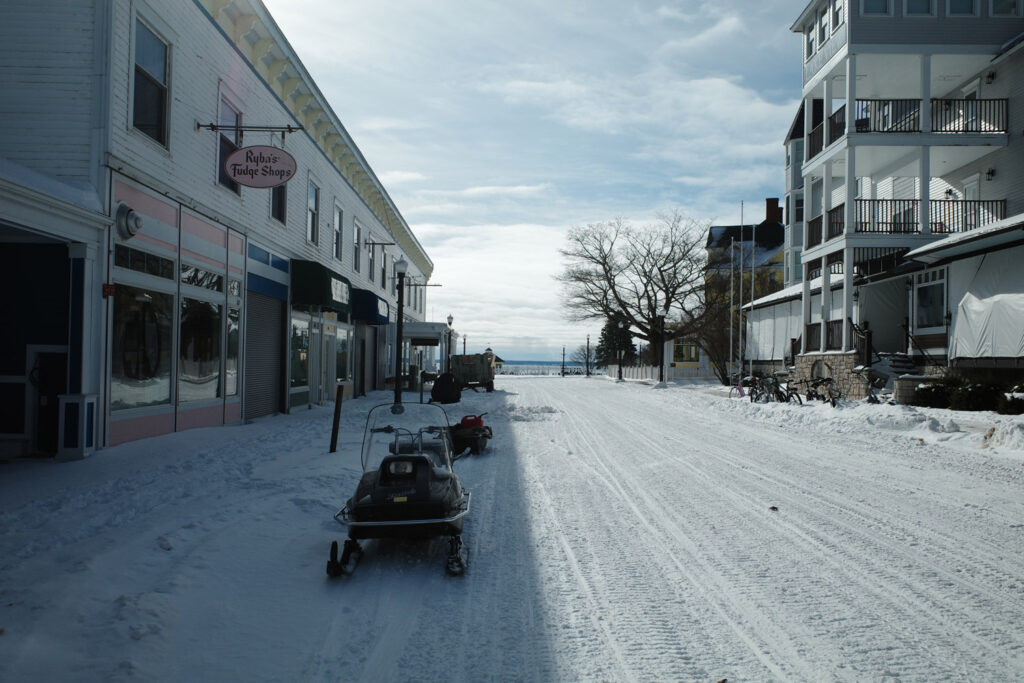 snowmobiles on mackinac island