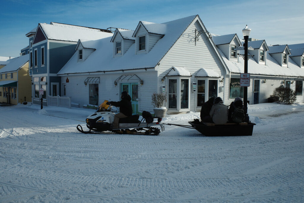 snowmobiles on mackinac island