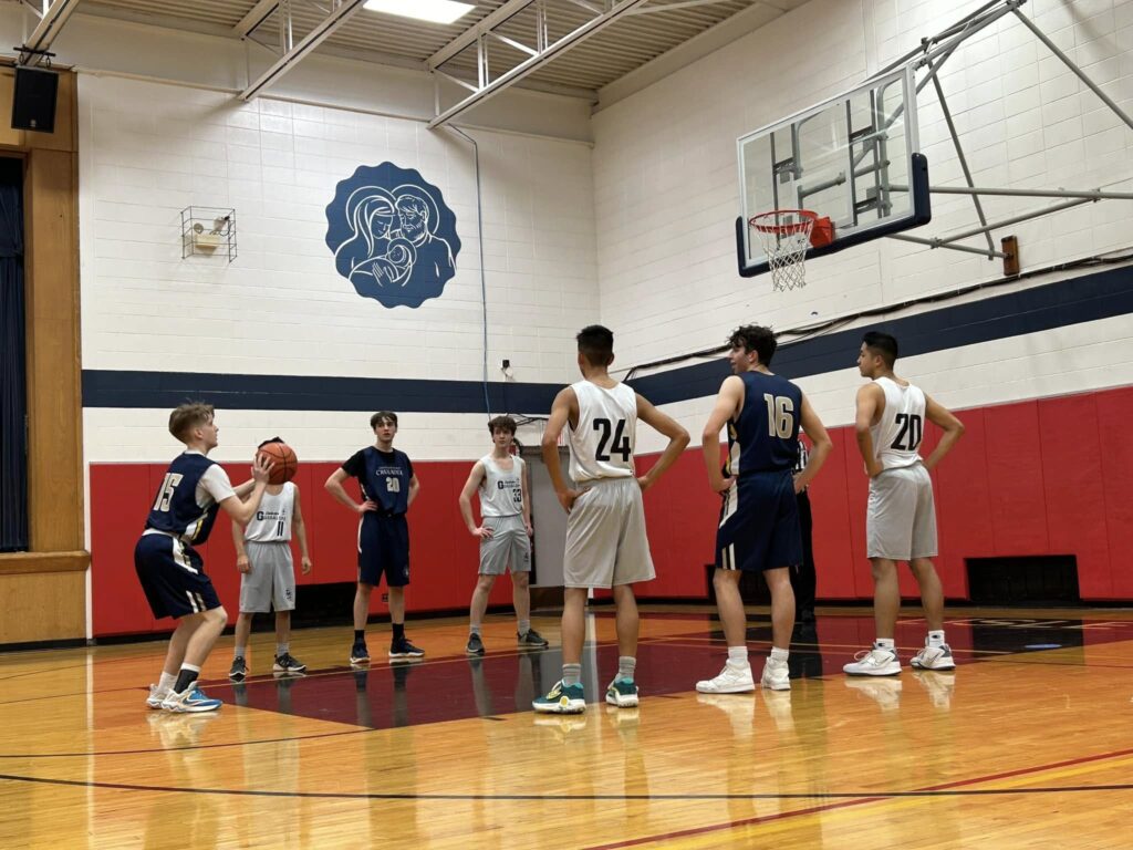 chesterton academy basketball game