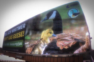 don't gas geese billboard