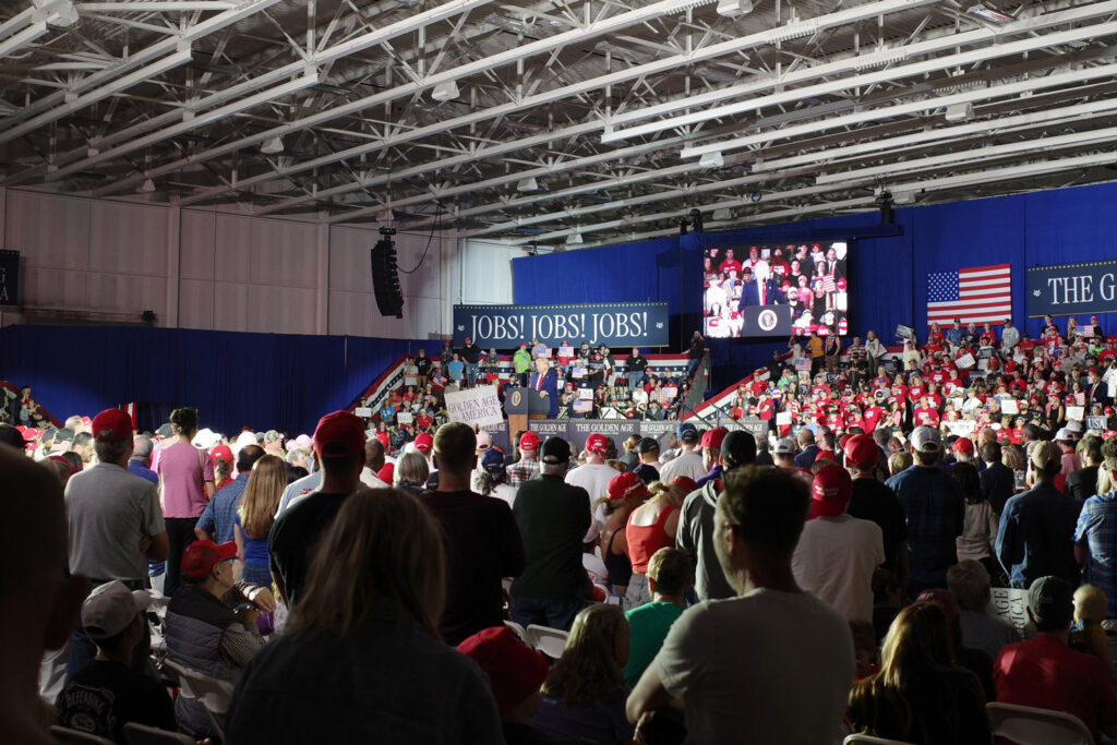trump 100 days rally