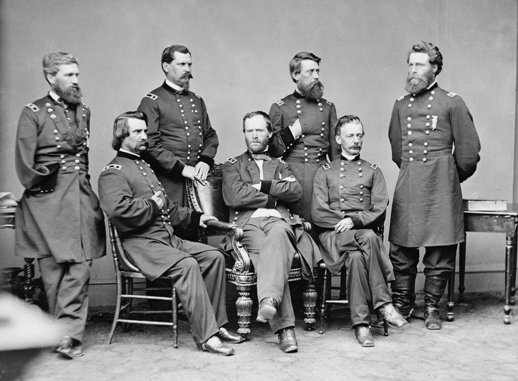 William Tecumseh Sherman and staff