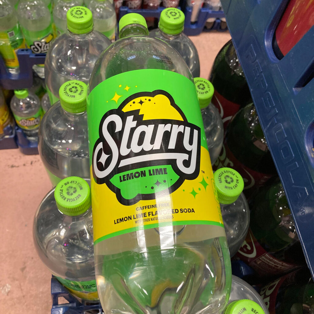starry 2 liter bottle