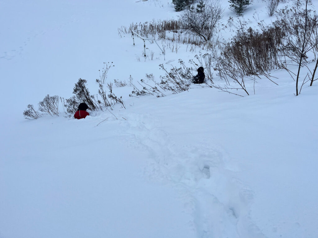 kids outside in winter