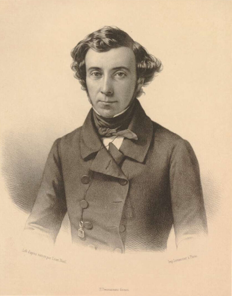 drawing of alexis de tocqueville
