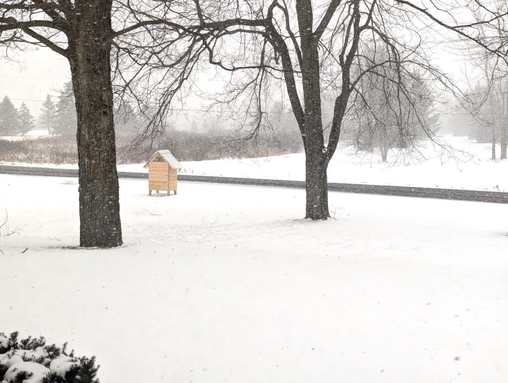 farmstand in winter