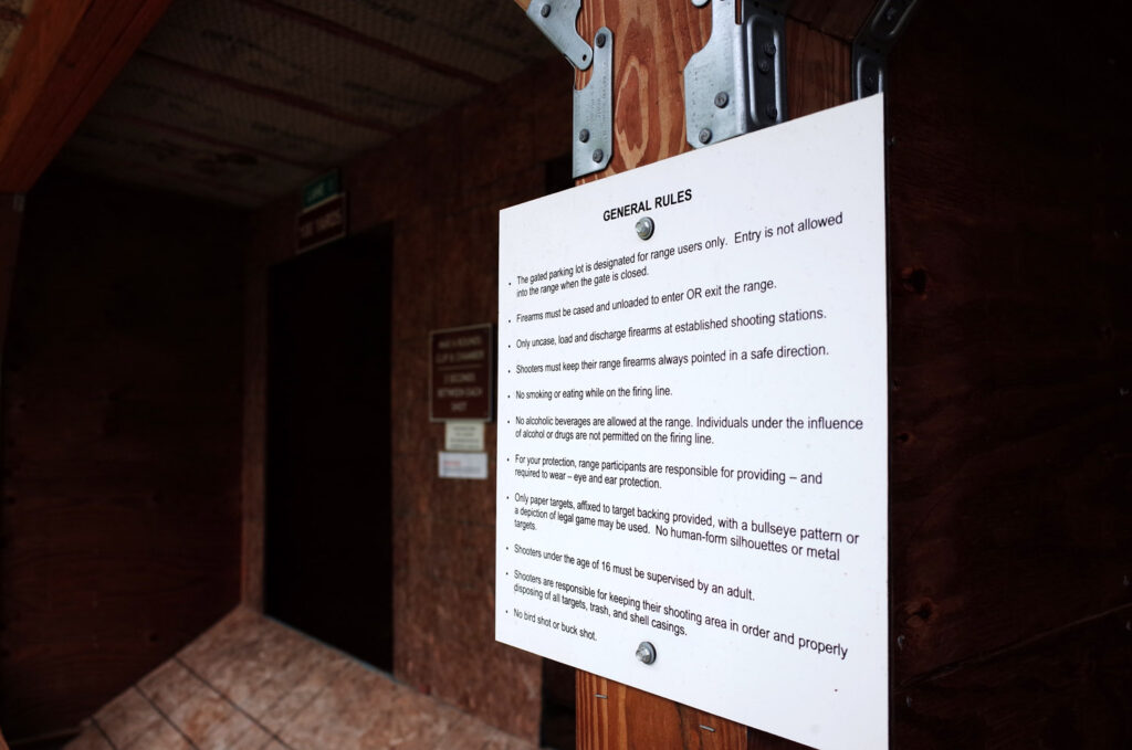 lapeer pit gun range rules sign