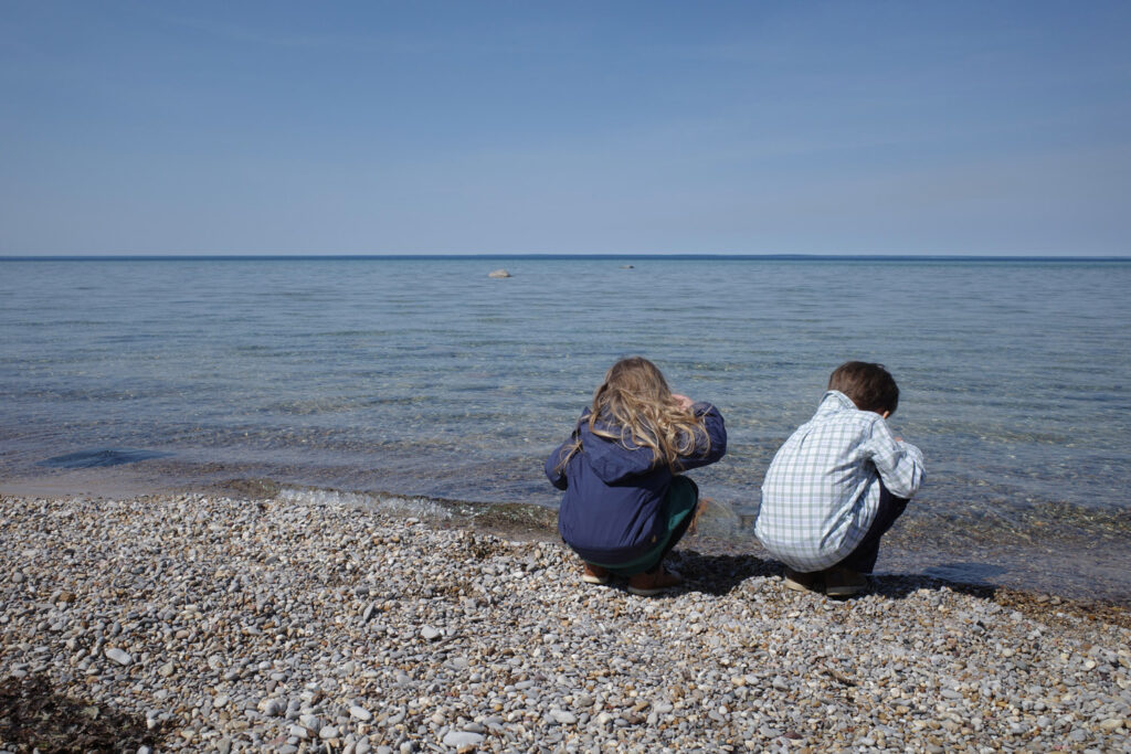 kids on beach