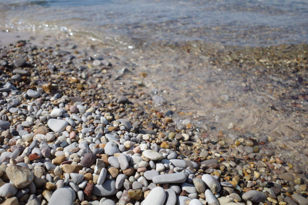 stones on beach