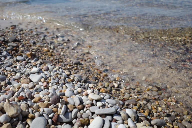 stones on beach