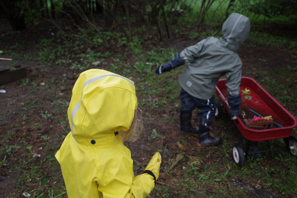 kids playing outside