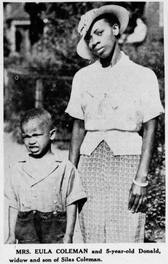 silas coleman widow and son