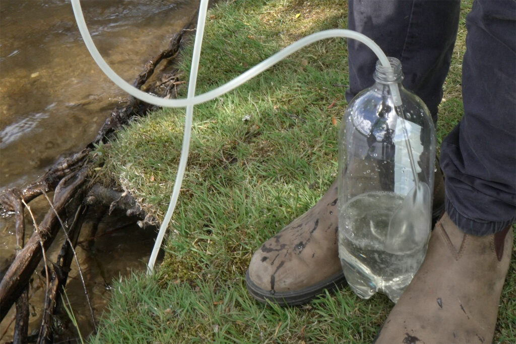 sparkling lake water process