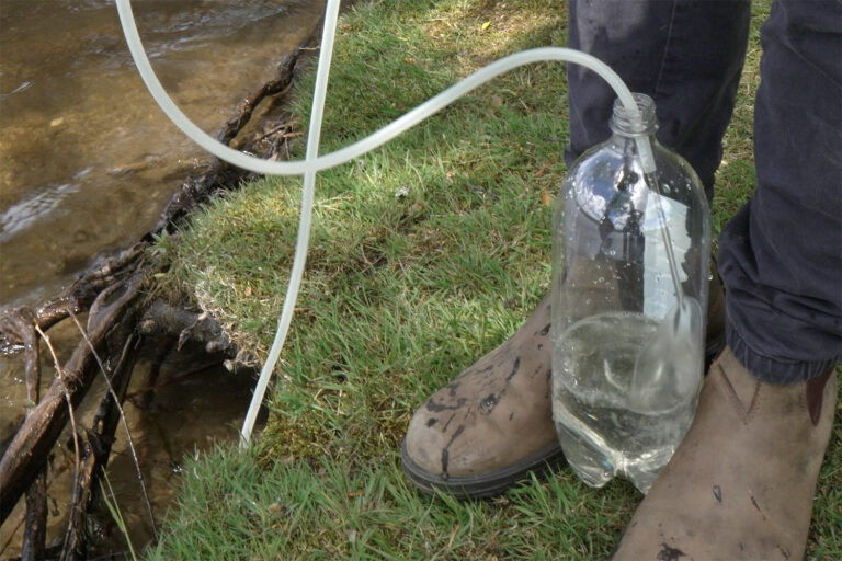 sparkling lake water process