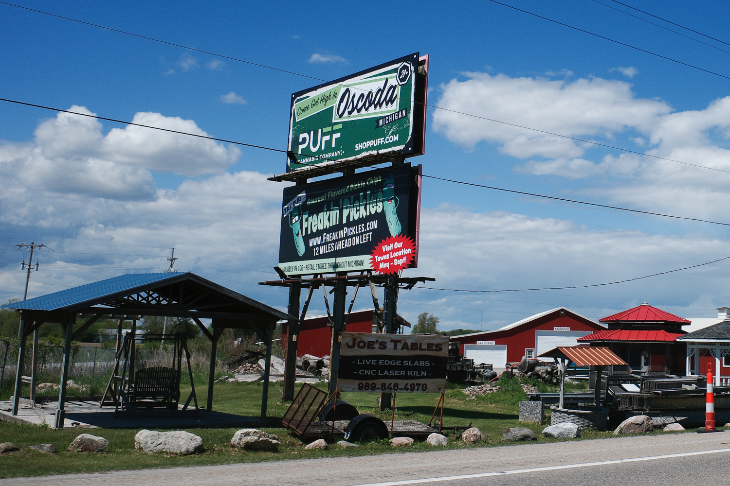 puff cannabis billboard