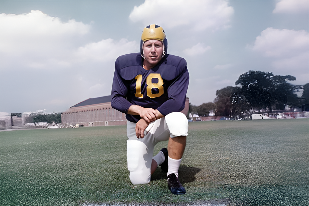 dennis fitzgerald in michigan football uniform