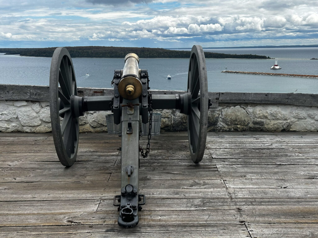 cannon at fort mackinac