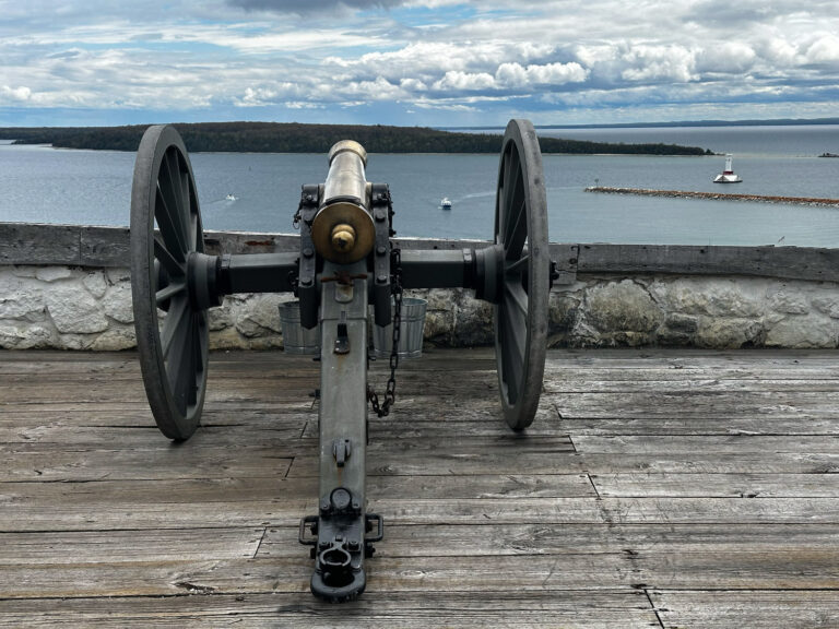 cannon at fort mackinac